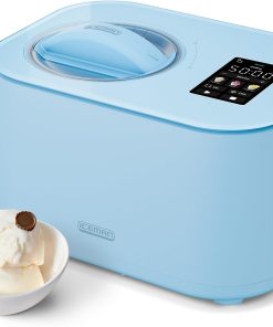 Iceman by Chefman Trio Ice Cream Maker | No Pre-Freezing with Built-In Compressor | for Ice Cream. Froyo. Sorbet. Sherbet. Italian Ice. Frozen Yogurt & More | (2) 20oz Containers & Lids