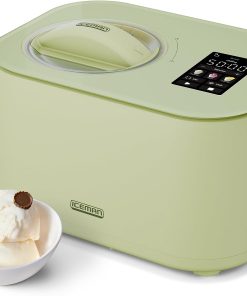 Iceman by Chefman Trio Ice Cream Maker | No Pre-Freezing with Built-In Compressor | for Ice Cream. Froyo. Sorbet. Sherbet. Italian Ice. Frozen Yogurt & More | (2) 20oz Containers & Lids