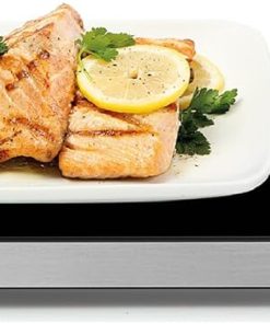 Chefman Long Electric Warming Plate Heating Element. Prep Food for Parties. Stainless Steel Frame & Tempered Glass Surface. Buffet at Home. for Trays & Dishes. Cool-Touch Handles. Black