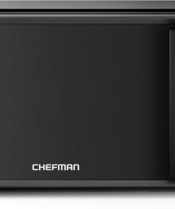 Chefman Countertop Microwave Oven 0.7 Cu. Ft.. 700 Watts with 10 Power Levels. 6 Cooking Presets with One-Touch Express Cook. Eco Mode. Child Safety Lock. & Mute Button - Black