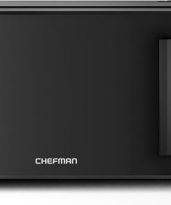 Chefman Countertop Microwave Oven 1.1 Cu. Ft.. 1000 Watts with 10 Power Levels. 6 Cooking Presets with One-Touch Express Cook. Eco Mode. Child Safety Lock. & Mute Button - Black