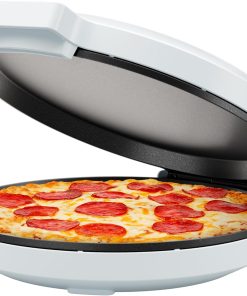 Chefman Everything Maker & Pizza Oven ?C 1440W Countertop Electric Pizza Maker with 12 Nonstick Cooking Plates. Plus Makes Quesadillas. Omelettes and More. with Indicator Lights and Vertical Storage