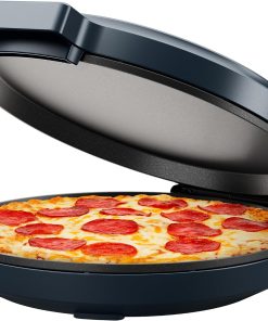 Chefman Everything Maker & Pizza Oven ?C 1440W Countertop Electric Pizza Maker with 12 Nonstick Cooking Plates. Plus Makes Quesadillas. Omelettes and More. with Indicator Lights and Vertical Storage